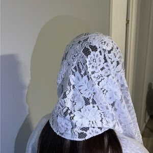 Handmade mantilla or church veil